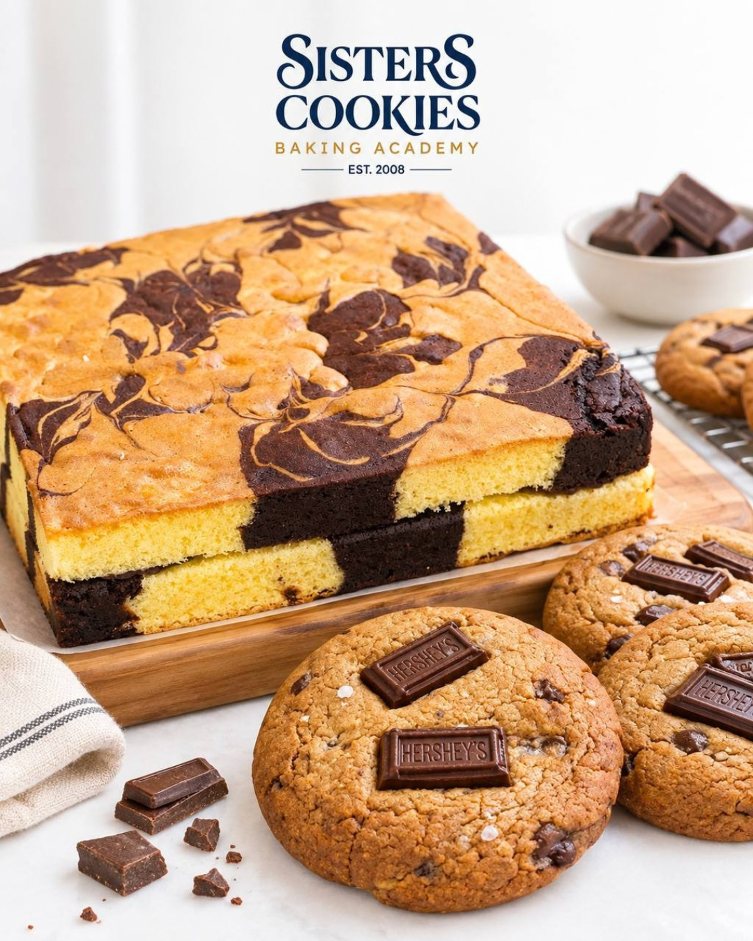 Marble Cake & Sea Salt Cookies